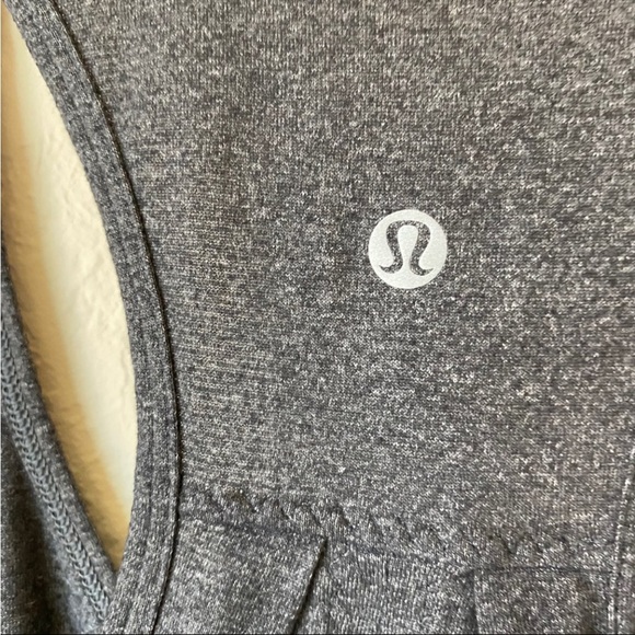 Lululemon Split Back Tank Dk Grey 6 - Picture 2 of 8